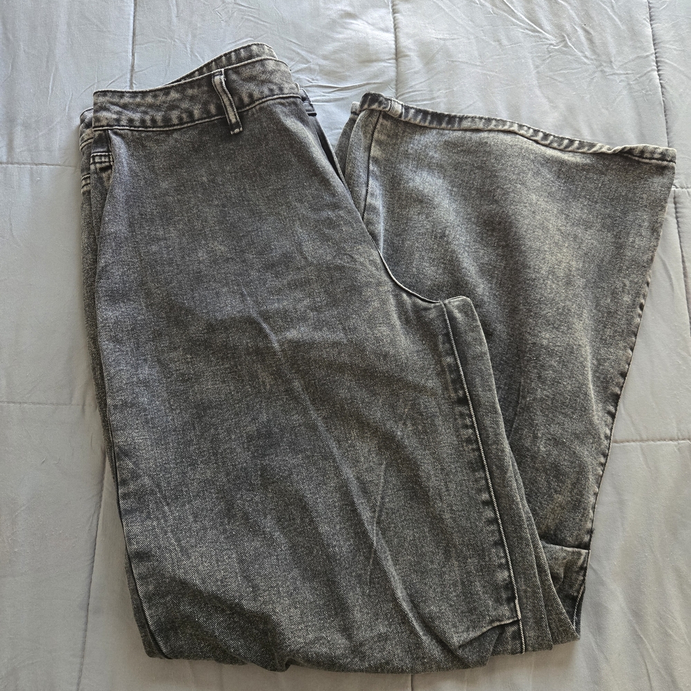 SHEIN Charcoal Denim Trousers
